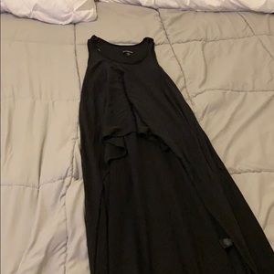 Black high low tank top